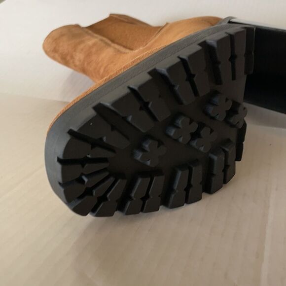 Chelsea & Violet Filip Lugged Block Booties Suede - Picture 8 of 10